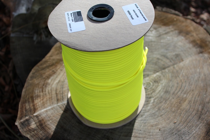 Paracord Commercial 550 Yellow 100 ft photo