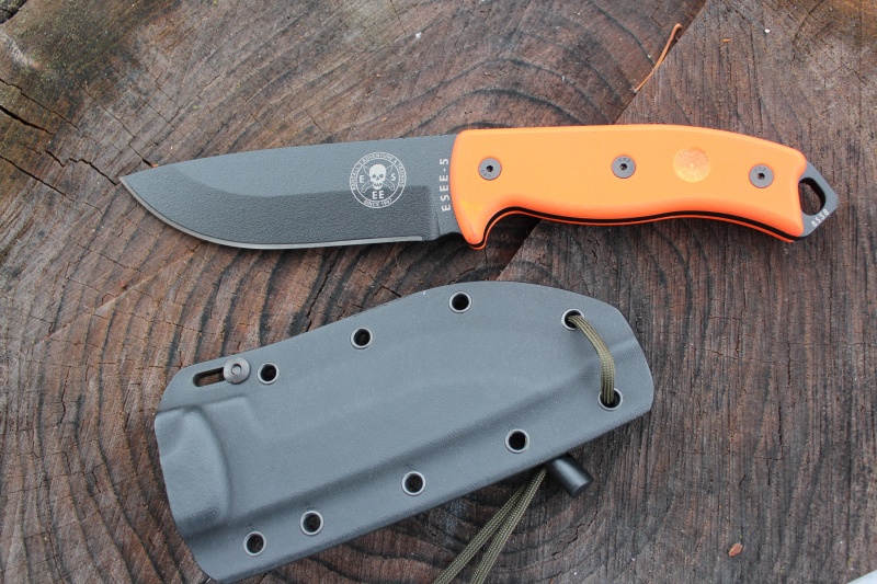 ESEE 5 Orange Blaze Handle photo