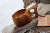 Finnish Lappland Kuksa Double hole Handle Photo