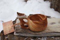 Finnish Lappland Kuksa Delux Double hole Handle Photo