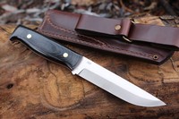 Brisa Camper D2 Black Micarta with Red Liners photo
