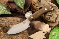 Barkriver JX6 CPM 154 Green Canvas Micarta photo