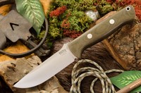 Barkriver Bravo-1 3V Green Micarta Ramped photo
