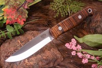 Barkriver Bushcrafter 2 CPM 3V Dark Curly maple Red Liners #3 photo