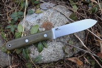 Brisa Kephart 115 Green Micarta with Firesteel Photo
