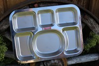Zebra Camping Meal Plate (Rectangle) Photo