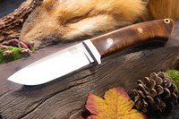 Barkriver Classic DP Hunter S45VN Dark Curly Maple Black Liner Mosiac #2 photo