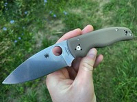 Spyderco Shaman Brown Micarta CPM 15v Sprint Run Photo