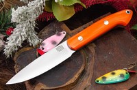 Barkriver Knives Bird and Trout CPM154 Blaze Orange G10 Black Liner Photo