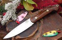Barkriver Knives Bird and Trout CPM154 Dark Curly MapleBlack Liner Mosaics #3 Photo