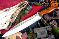 Barkriver Knives Pig Sticker CPM 154 Desert Ironwood Black liner Mosaics High Grind #1 Photo