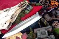 Barkriver Knives Pig Sticker CPM 154 Desert Ironwood Black liner Mosaics #3 photo