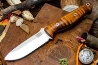 Barkriver Gunny PSB-27 Dark Curly Maple #2 Spear Point photo