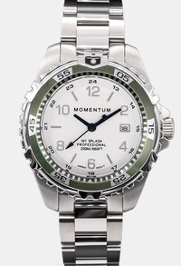 Momentum Splash Womens 38mm White Full Lume Khaki Bezel Photo