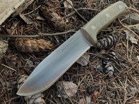 Joker Nomad Green Canvas Red Liner Kydex sheath with Firesteel Photo