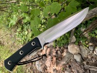 TRC APOCALYPSE CONVEX GRIND ELMAX Satin Black G-10 #198 Photo